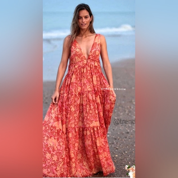 🔥Last 2🔥MANGO Printed maxi dress - Picture 11 of 16